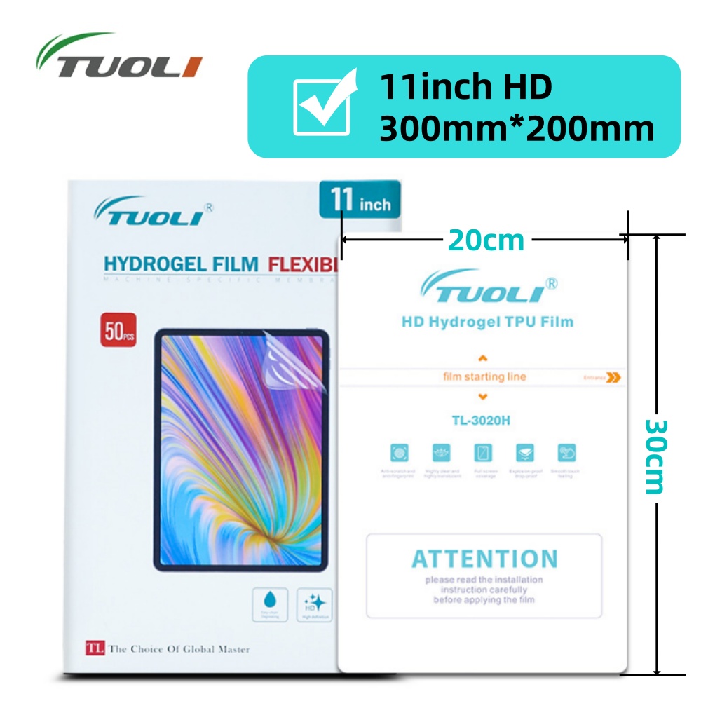 Screen Protector Cutter - TUOLI 10pcs Universal แท็บเล็ตฟิล์ม Hydrogel ภาพยนตร์ป้องกันหน้าจอสําหรับ
