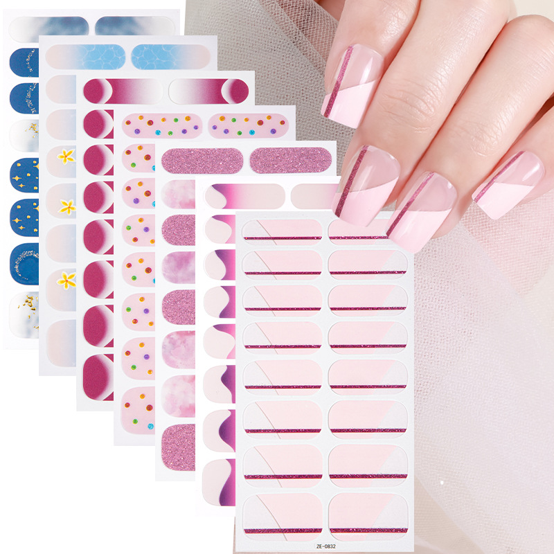 สติกเกอร์ติดเล็บลายหินอ่อนไล่เ - Full Cover Adhesive บทวิจารณ์และราคา