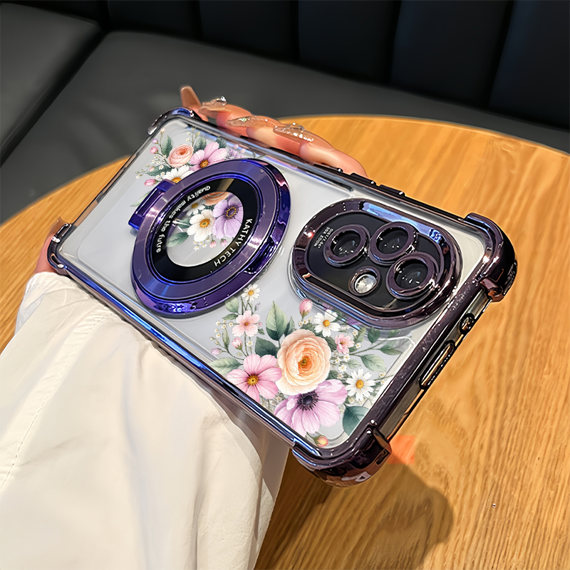 เคสโทรศัพท์ลายดอกไม้สีชมพูขนาด - Oppo Reno 12 บทวิจารณ์และราคา